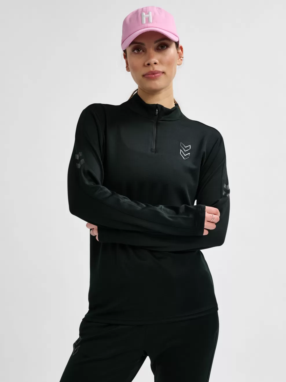 hmlACTIVE PL HALF ZIP WOMAN*hummel Outlet