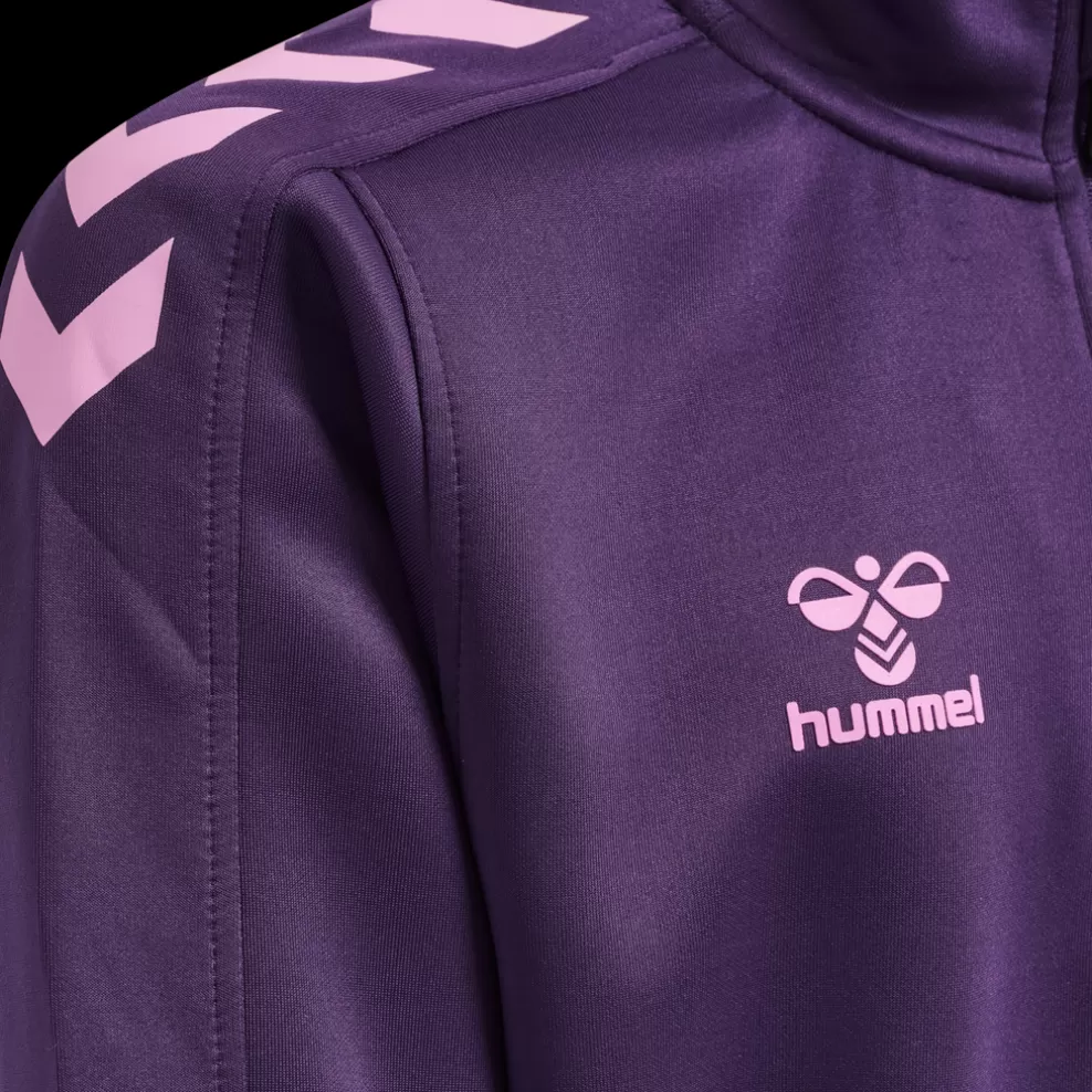 hmlCORE XK HALF ZIP POLY SWEAT KIDS*hummel Hot