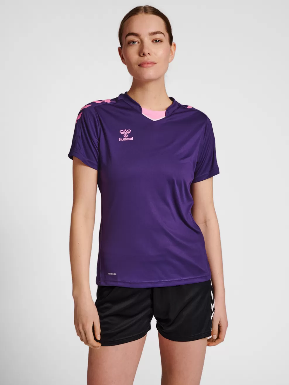 hmlCORE XK POLY JERSEY S/S WOMAN*hummel Hot