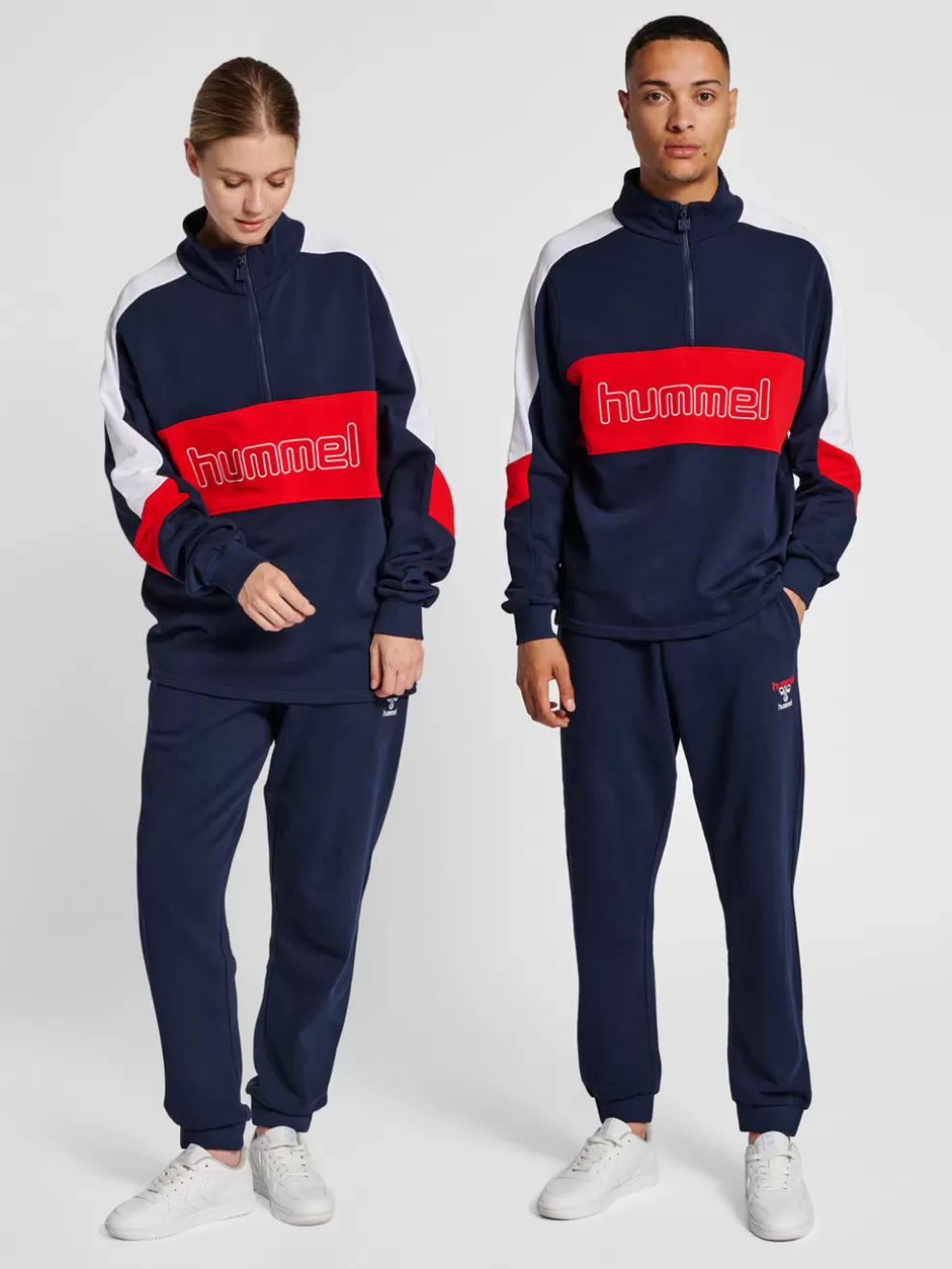 hmlIC CLAUDE HALF ZIP SWEATSHIRT*hummel Fashion