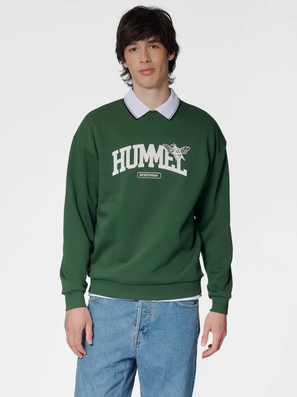 hmlLOOSE CREWNECK UNIVERSITY BEE*hummel Best