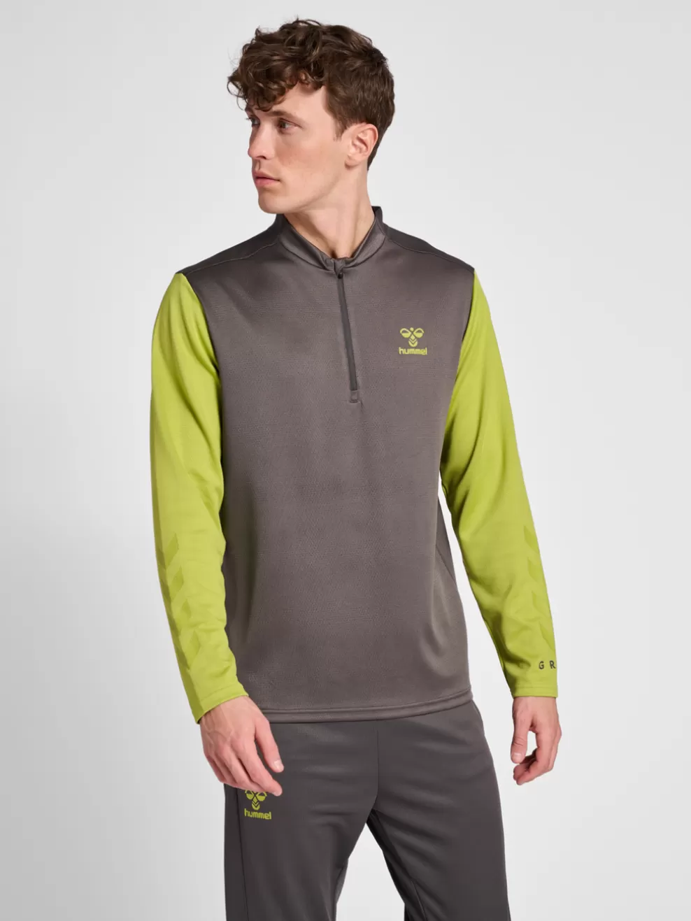 hmlONGRID 1/2 ZIP POLY SWEAT*hummel Cheap