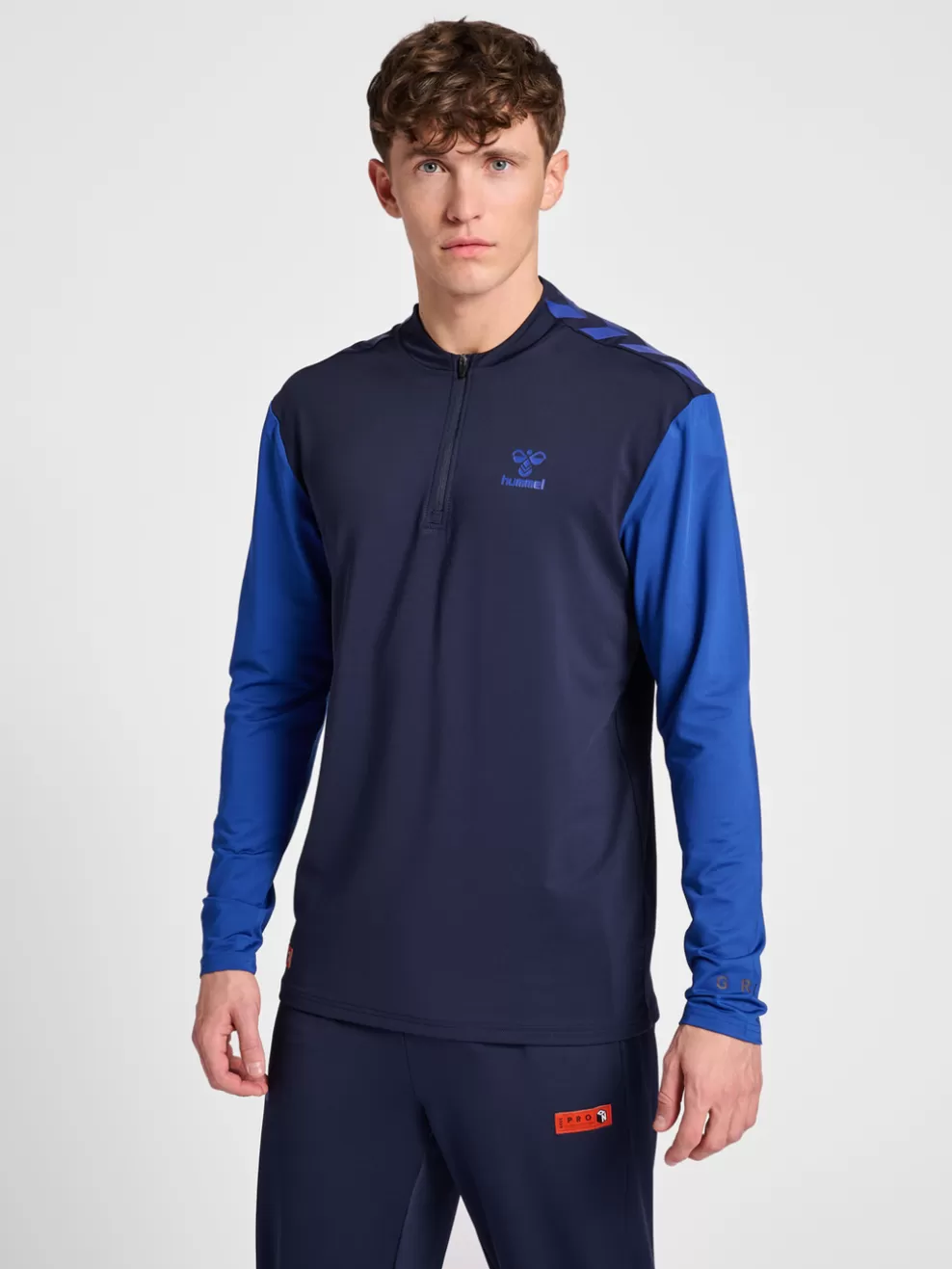 hmlPRO GRID HALF ZIP TRAINING L/S*hummel Hot