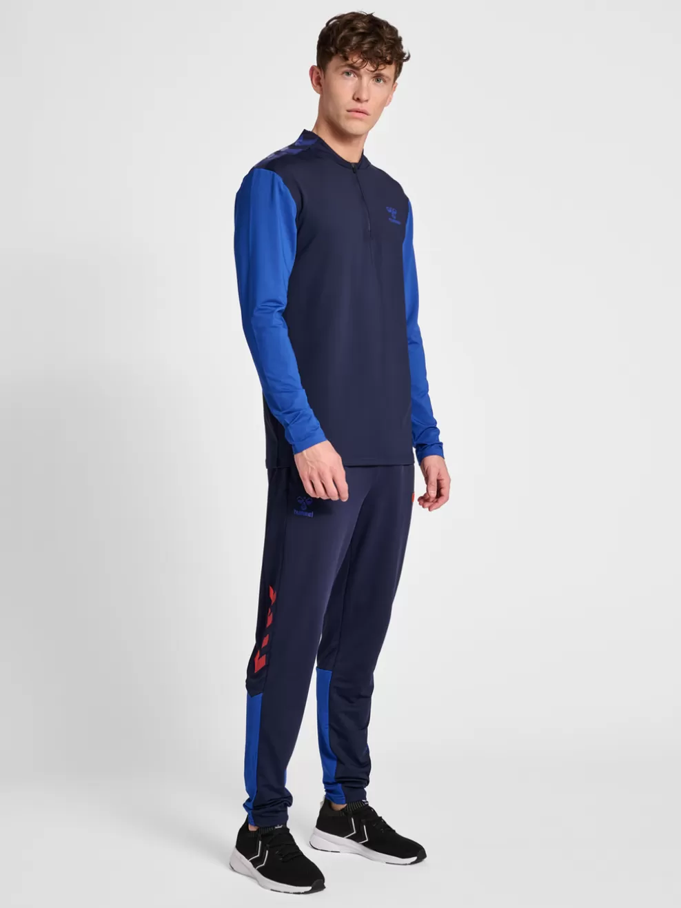 hmlPRO GRID HALF ZIP TRAINING L/S*hummel Hot