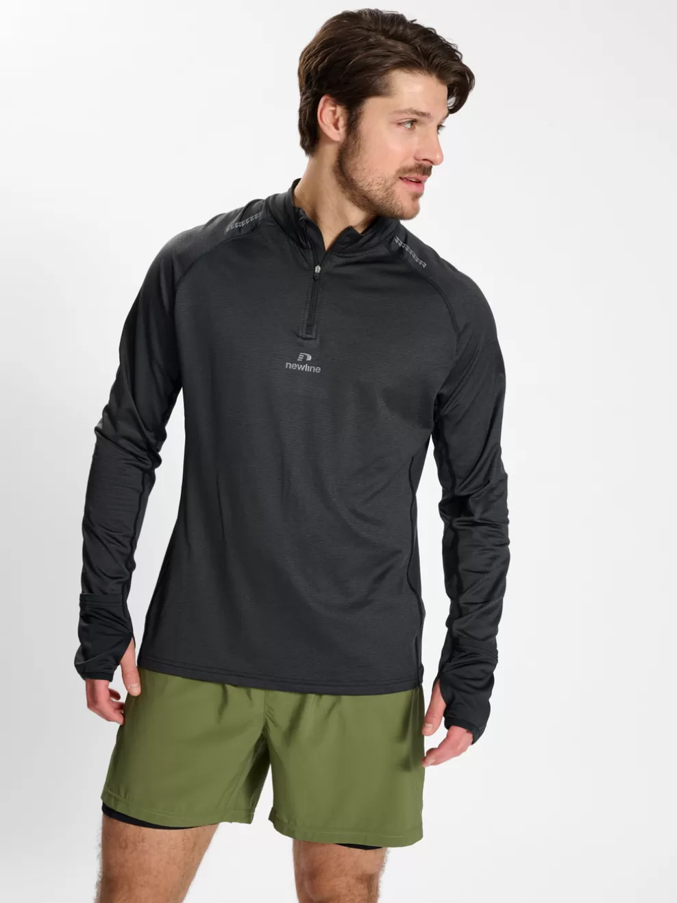 nwlMESA 1/2 ZIP L/S MEN*hummel Outlet