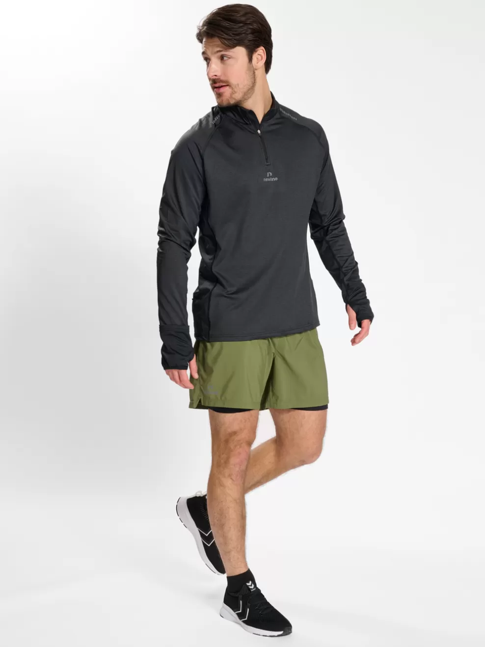 nwlMESA 1/2 ZIP L/S MEN*hummel Outlet