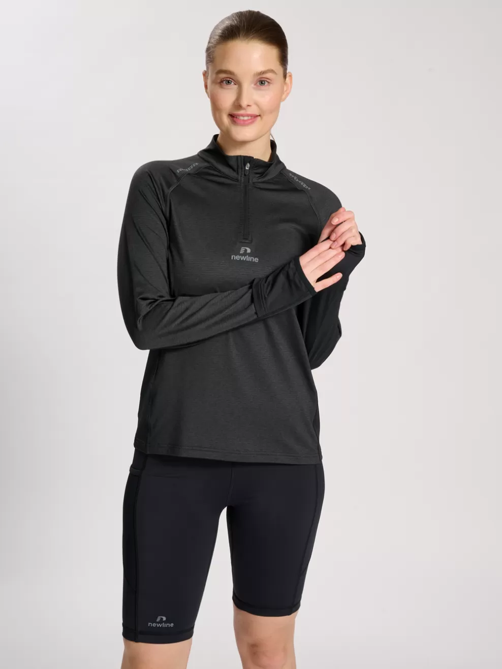 nwlMESA 1/2 ZIP L/S WOMAN*hummel Shop
